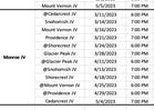 Highschool Game Schedule